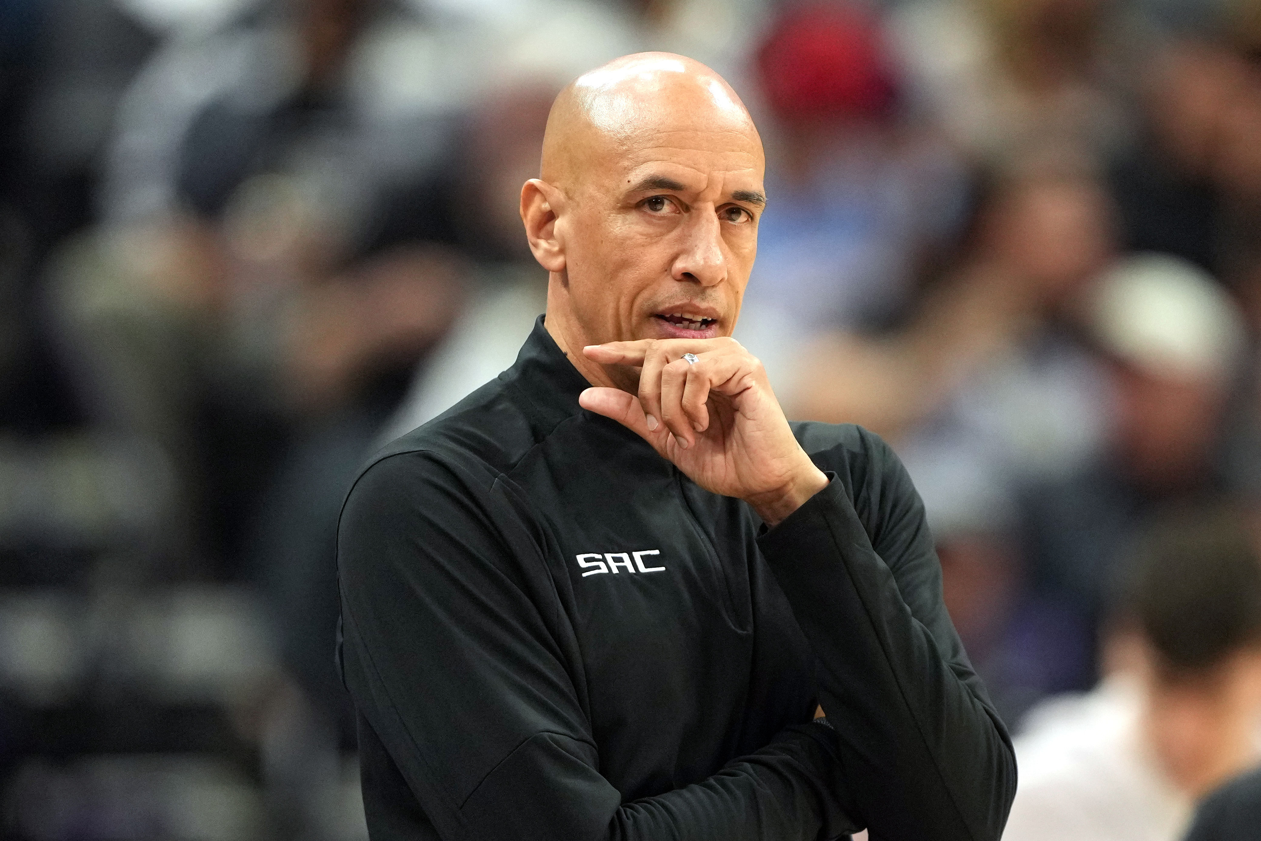 Sacramento Kings interim head coach Doug Christie during the first quarter against the Los Angeles Clippers at Golden 1 Center. Photo: Imagn